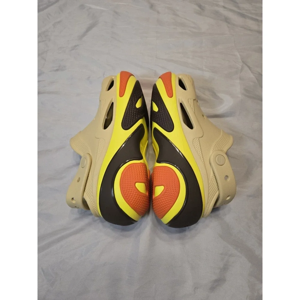 New CROCS Bubble Crush Clog 210061 Sesame UNISEX Size Mens 5 Womens 7 Hamburger‎